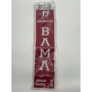 NEW Heritage Banner 2017 NCAA Football Championship Wool Blend Banner AL vs GA